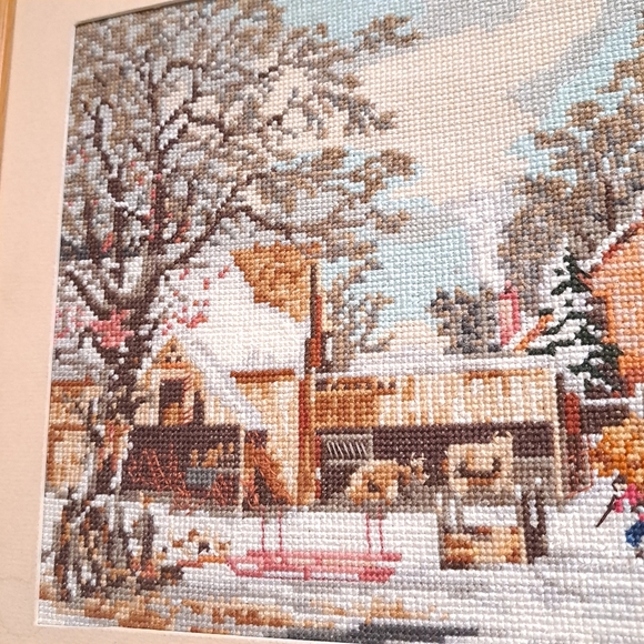 Vintage Currier & Ives An Heirloom Collection Winter Scenes Cross stitch - Picture 6 of 10